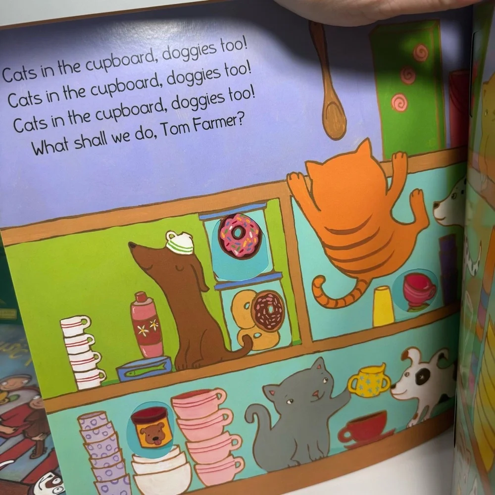 Four Brand New Kids Baby Books Set with CDs Colorful Pages‎ Interactive Softback